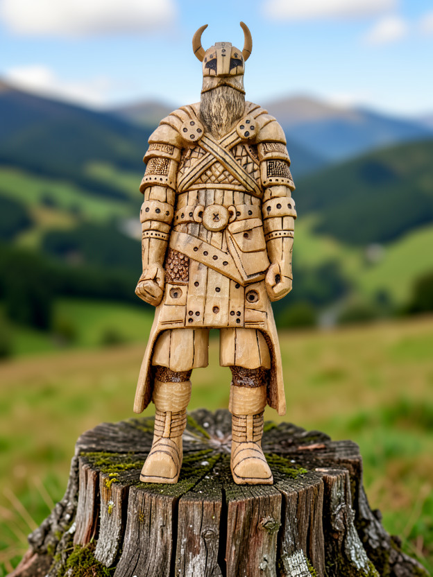 Warrior carving