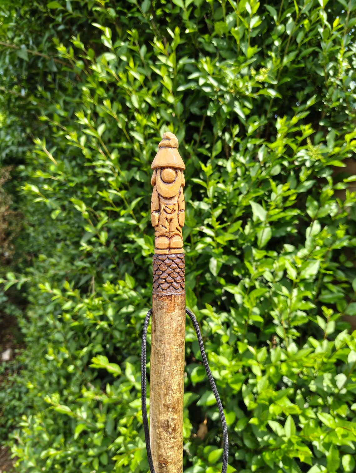Hazel walking stick